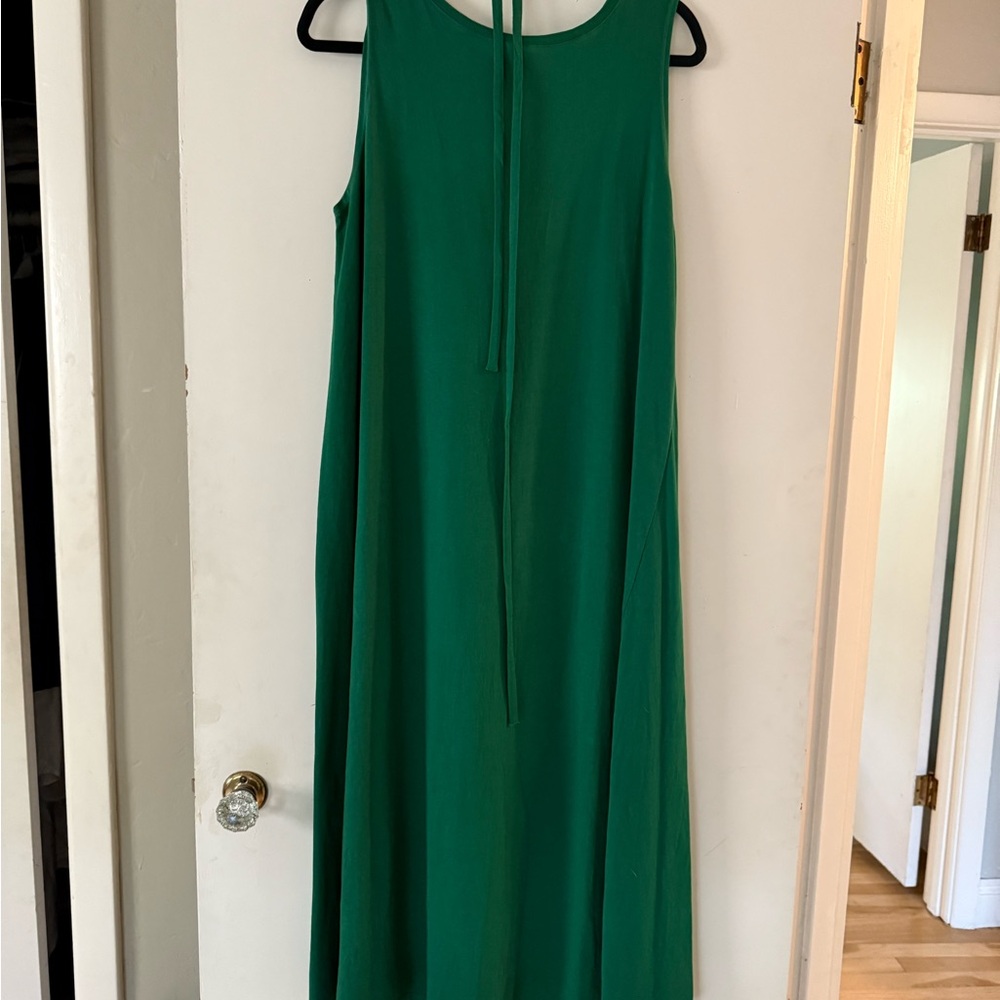 Elegant Green Sleeveless Dress KOWTOW SIZE L